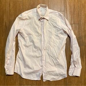 Men’s Light Pink Prada Button Up Shirt 39/15.5 Cotton